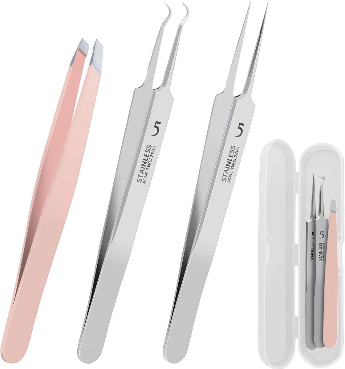 Professionele Pincet voor Blackheads, Mee-eters en Ingegroeide Haren
