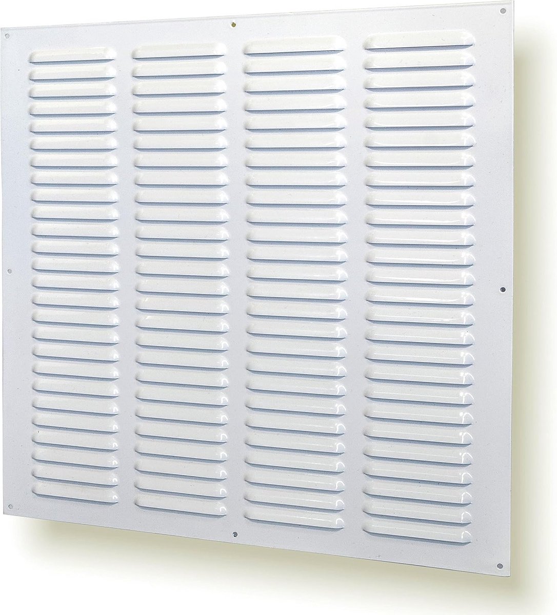 Metalen Ventilatorrooster met Insectennet 40x50 cm Wit voor Ventilatie