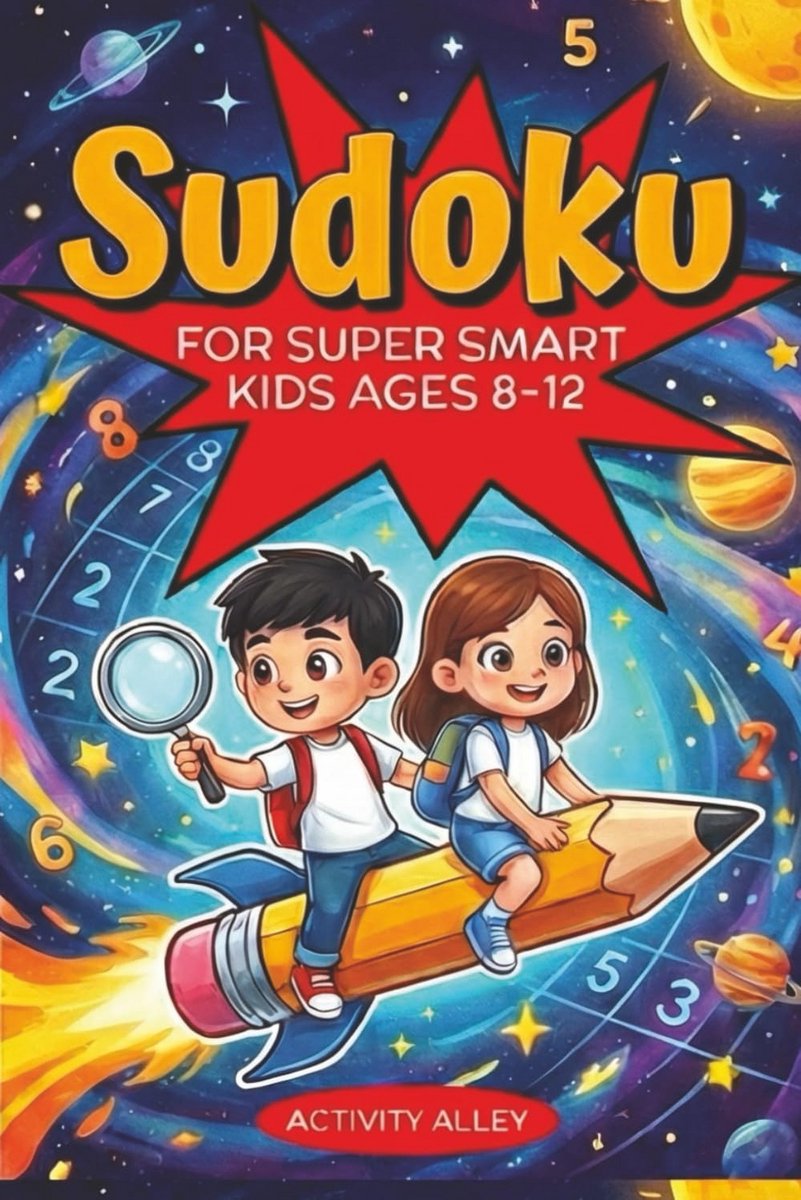 Sudoku Puzzelboek voor Slimme Kinderen vanaf 8 Jaar - 144 Logische Opdrachten