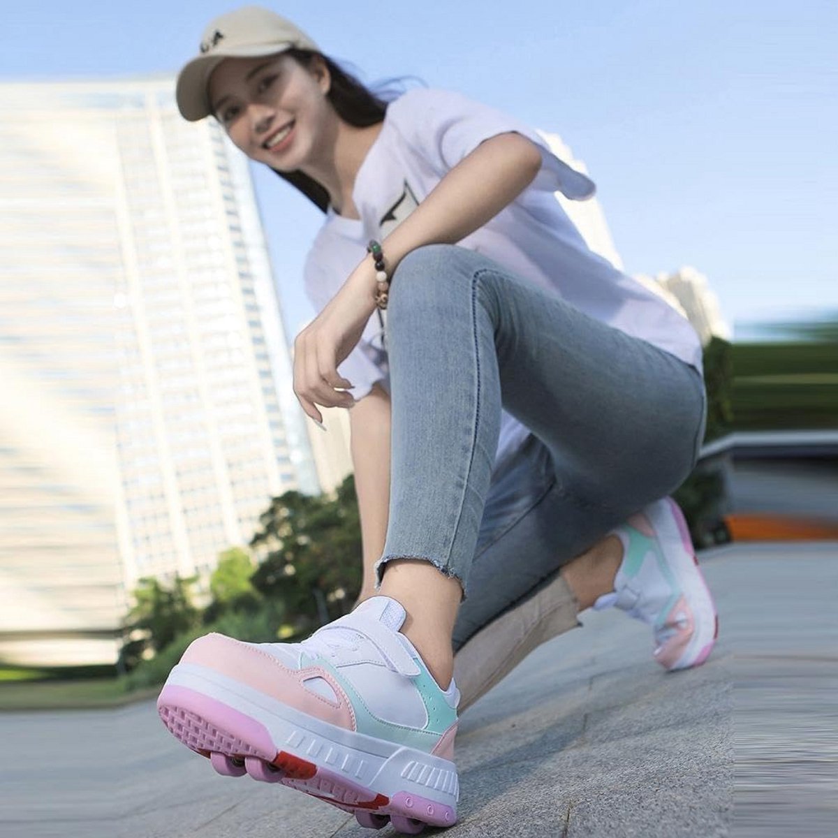 Verstelbare Inline Skates en Rolschaatsen voor Dames en Meisjes