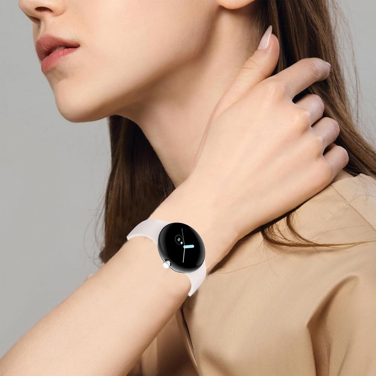 Zachte Siliconen Horlogeband voor Google Pixel Watch 2 en Pixel Watch - Sportief & Comfortabel