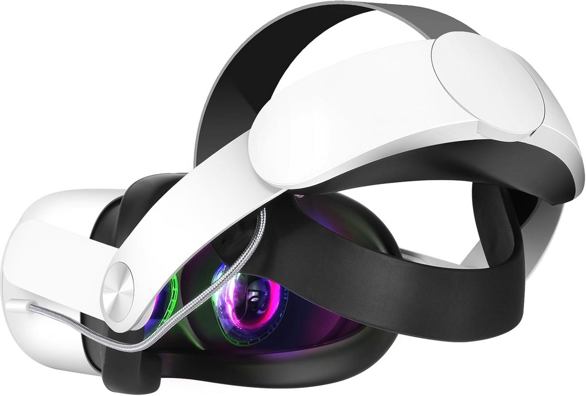 Hoofdband met 10.000 mAh Batterij voor VR Headset - Verlengt Speeltijd tot 8 Uur en Verbetert Comfort