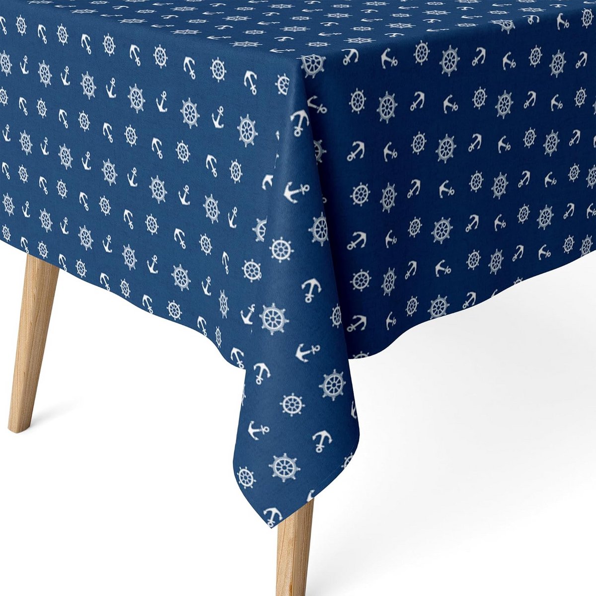 Rond Tafelkleed Kunsthars Blauw 140 cm - Vlek- en Waterbestendig