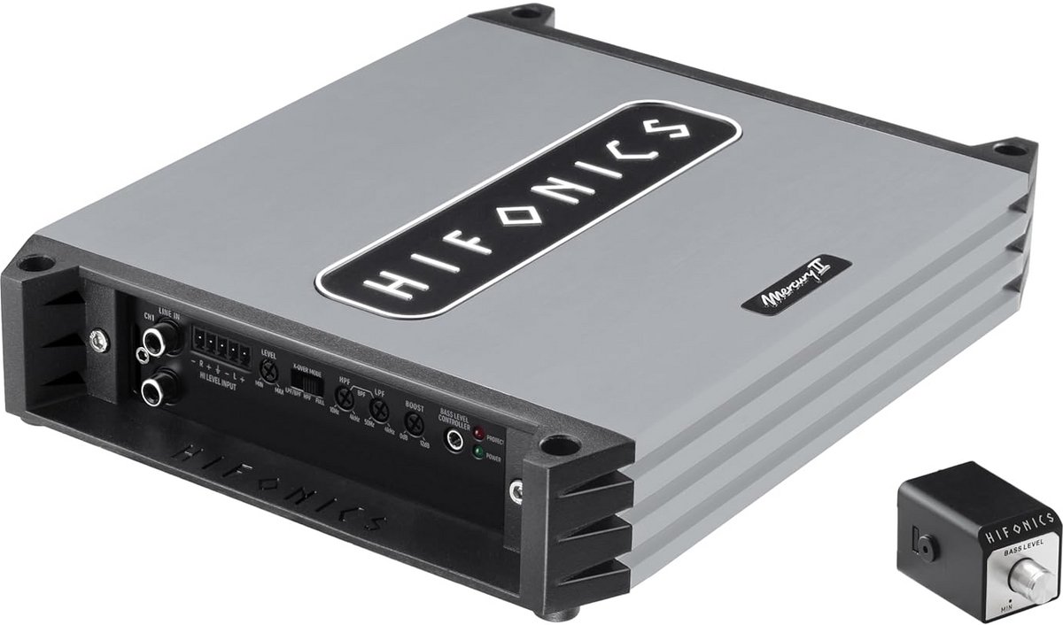 Krachtige 2-Kanaals Auto Versterker 1000W Max. Compacte Klasse A/B Eindversterker