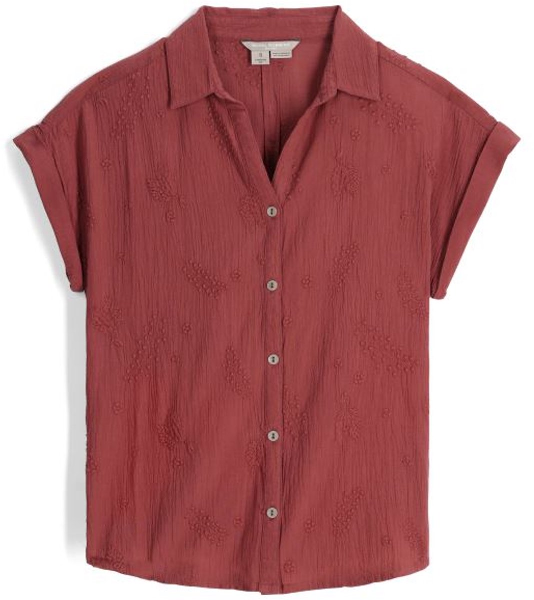 Oasis S/S Shirt Dames Wild Rhubarb