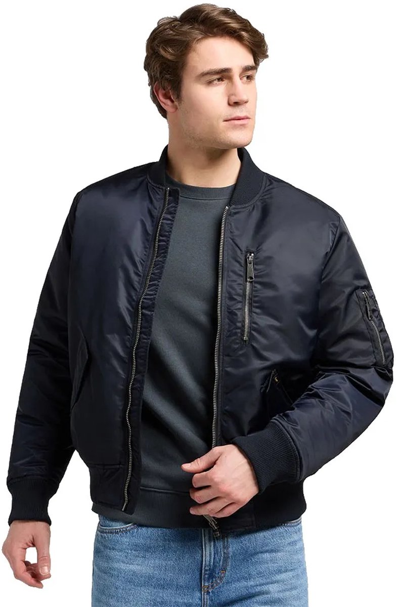 Lee 112371314 Relaxed Fit Bomberjack M Man Zwart