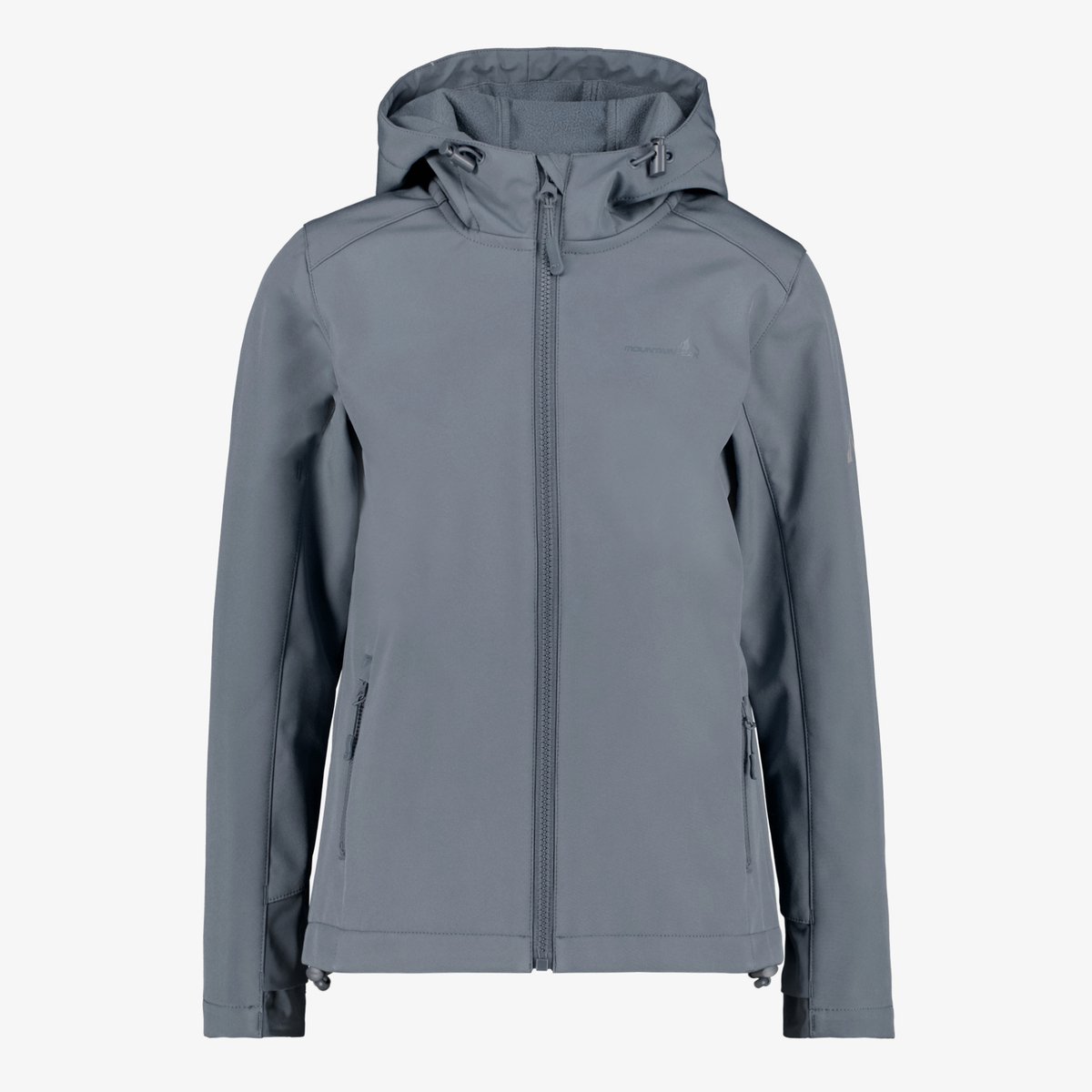 Mountain Peak kinder softshell jas grijs - Maat 152