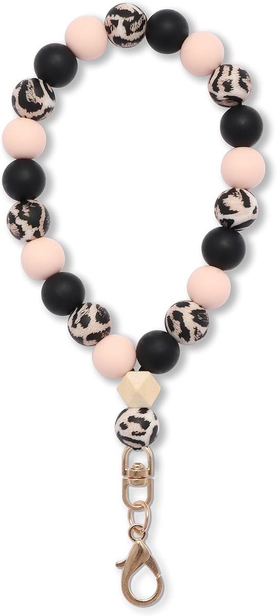 Telefoonketting met Parels Polsband Sleutelhanger Bandje voor Smartphone