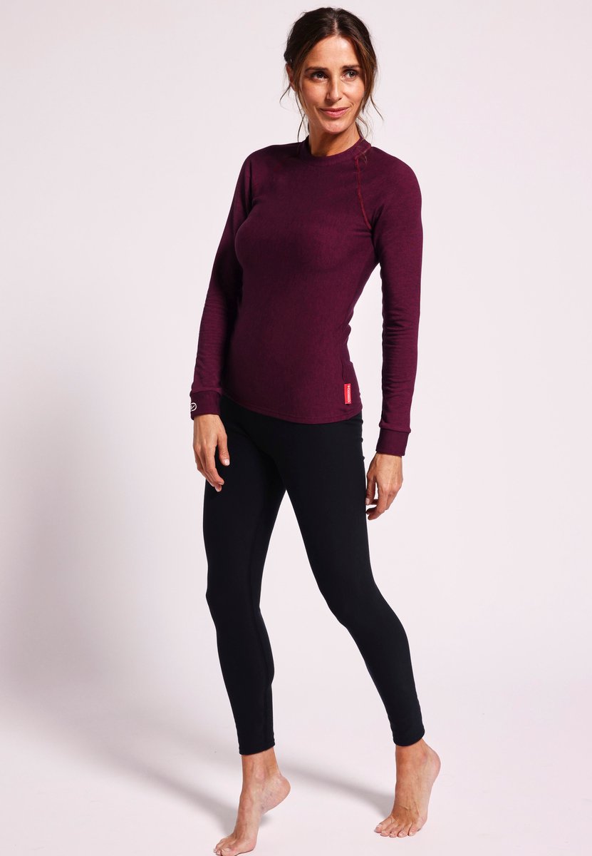 Damart - Dames-T-shirt met ronde hals comfort Thermolactyl 5 - Dames - Zwart - 42-44 (M)