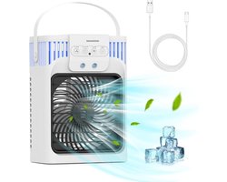 Aurixi® Airco Zonder Afvoerslang - Airco - Aircooler - 3 standen - 4 in 1 - Wit - 10cm x 15cm x 5cm