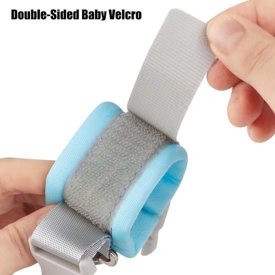 Toddler Strap for Kids Baby Child, Anti-lost Wrist Link,Toddler Harness Walking Strap Safety Child Wristband Straps - 1.5m，Blue van Merkloos — afbeelding 3