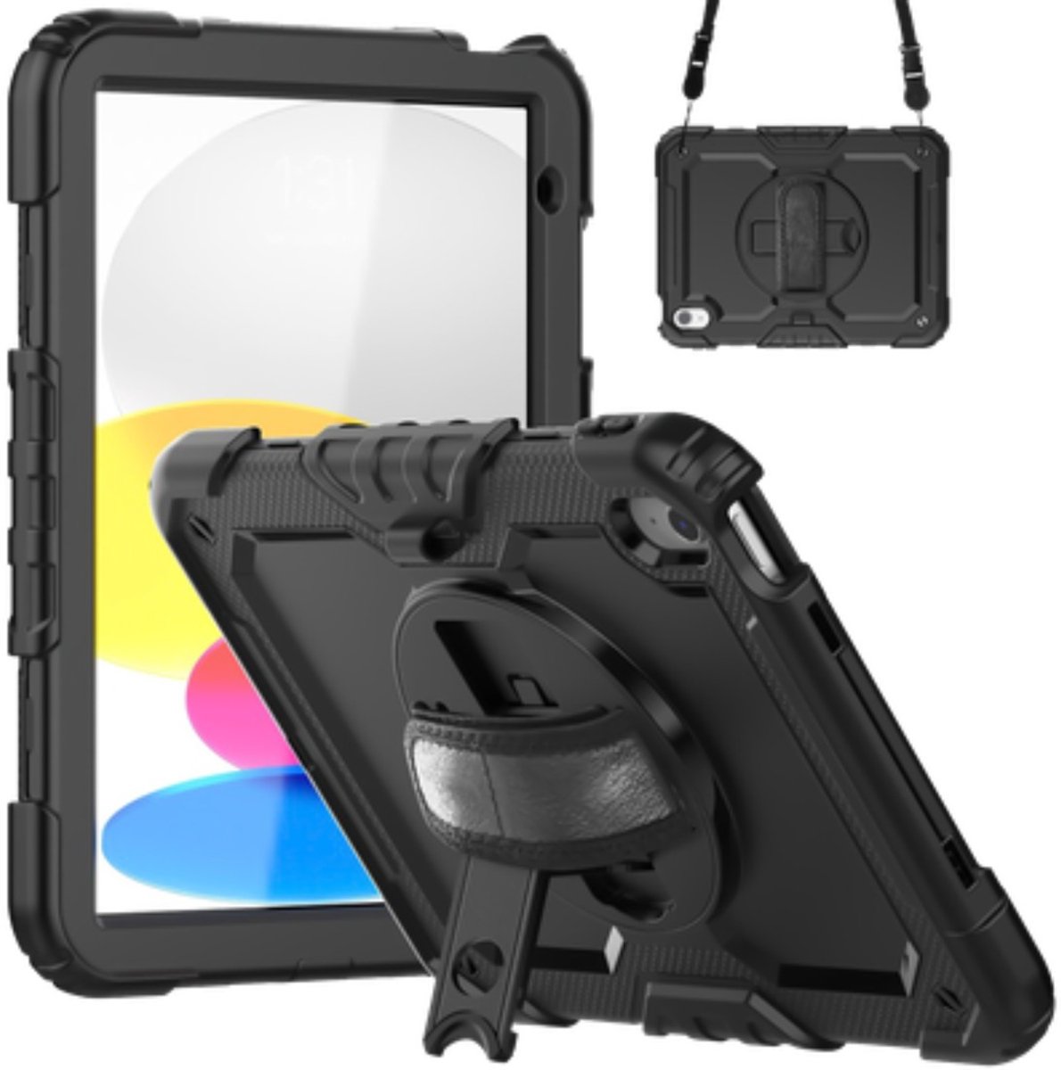 JustinCase Shockproof Case voor iPad Pro 11 2024 (5th Gen), zwart