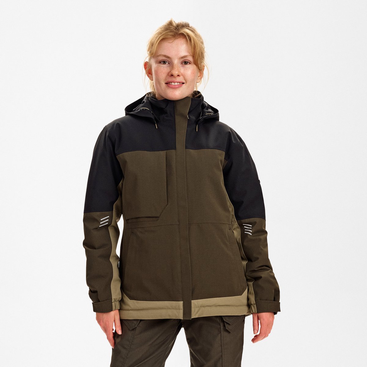 Engel Entire winterjack voor dames 1435-176 - Forest Green / Black - 3XL