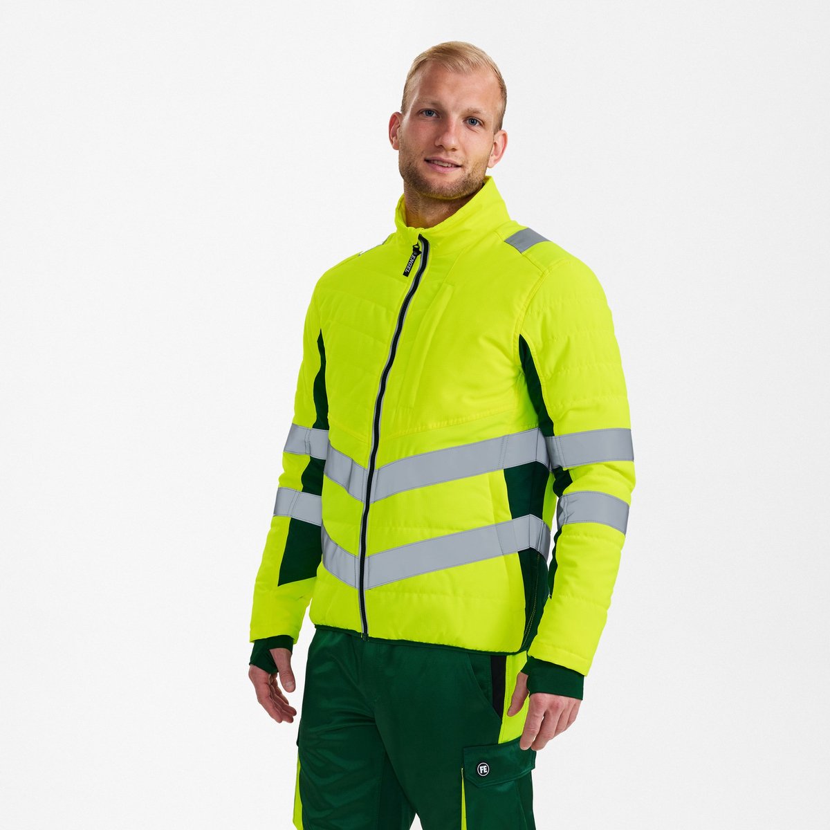 Engel Safety gewatteerde jack 1159-158 - Hi-vis Yellow / Green - 5XL