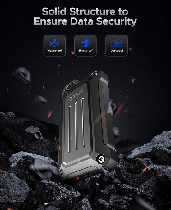 Draagbare Externe SSD 2TB USB 3.2 Gen 2 Type-C Supersnelle Opslag voor Laptop en PC — afbeelding 3