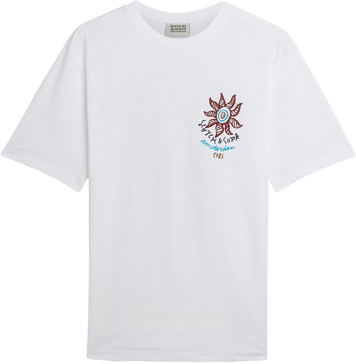 Scotch & Soda Front And Back Artwork Regularfit Tshirt