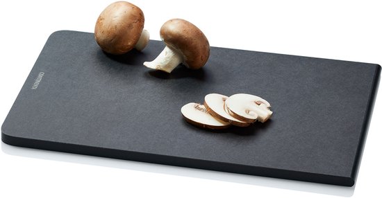 Continenta Duracore snijplank, keukenplank, ontbijtplank, houtvezel, zwart, 23,5 x 16 cm, 5310