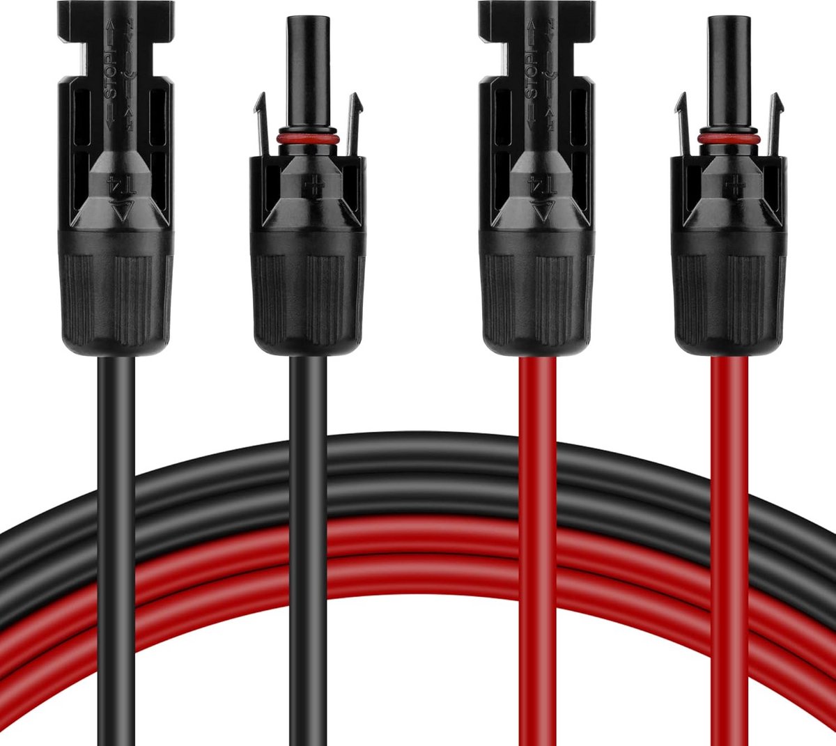 5 Meter UV-Bestendige PV Verlengkabel 6mm² (10 AWG) voor Zonnepanelen - IP68 Waterdicht