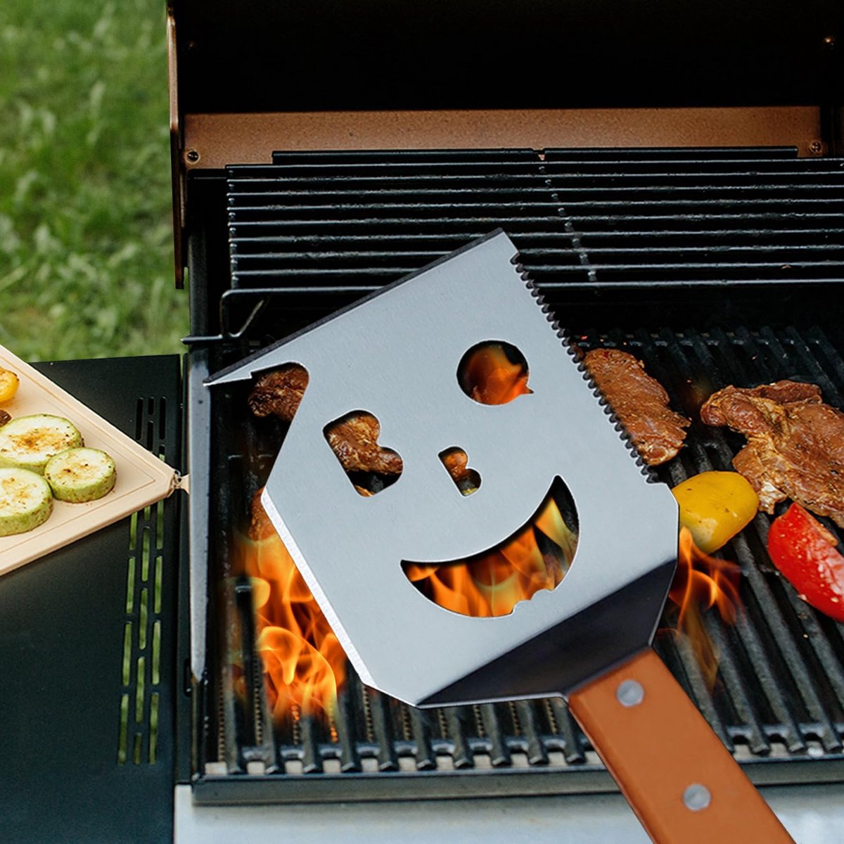 7-in-1 Multifunctionele Grillspatel BBQ Cadeau voor Mannen en Vaders