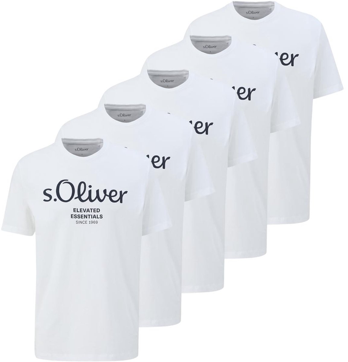 s.Oliver Heren t-shirt 5 pack Basic