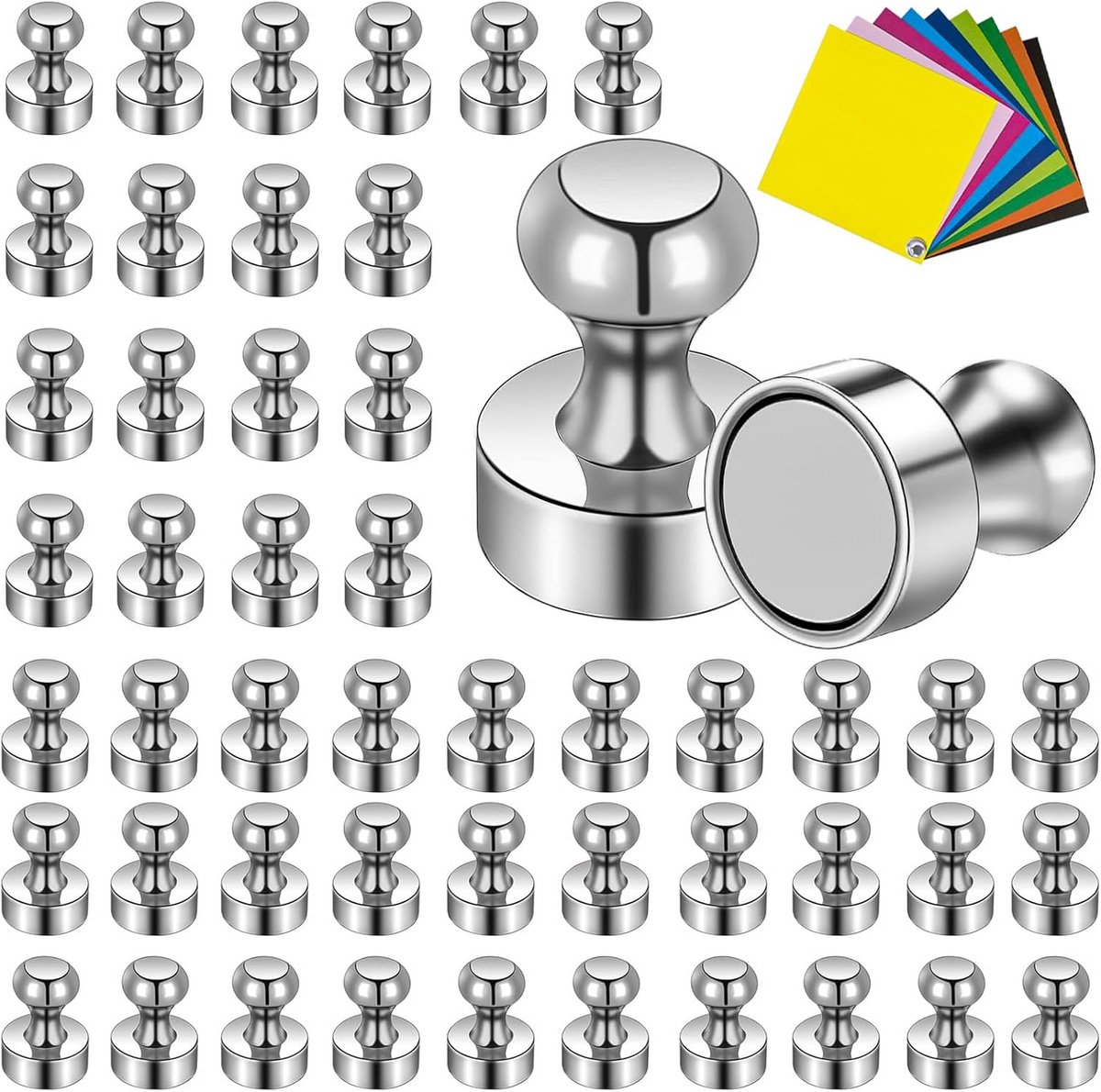 50 Sterke Neodymium Magneten Klein (12x16mm) - Ideaal voor Koelkast, Bord & Knutselen