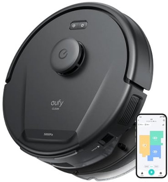 eufy Clean L60 Hybrid Robotstofzuiger met dweilfunctie - Robot Vacuum - 5.000Pa Zuigkracht - Bestuurbaar via smartphone