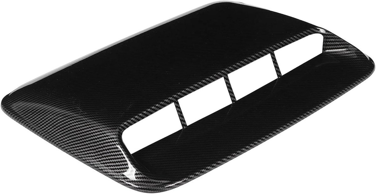Decoratieve Luchtstroom Intake Bonnet Trim Cover - Zwart - Universeel - Auto Modificatie