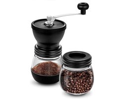 Handmatige Koffiemolen - Koffieboonmolen Braam - Verse Koffie Malen - Ergonomisch Ontwerp - 16.5 x 9.3 cm - Zwart