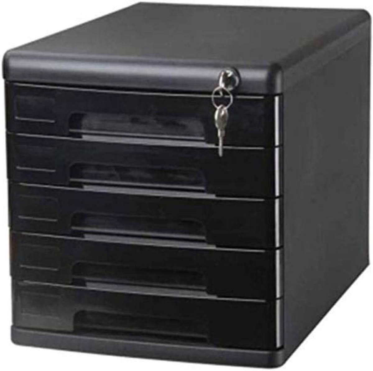 Afsluitbare archiefkast - Opbergkast met slot - Veilige opslag - 5 lades - 361x271x26cm -