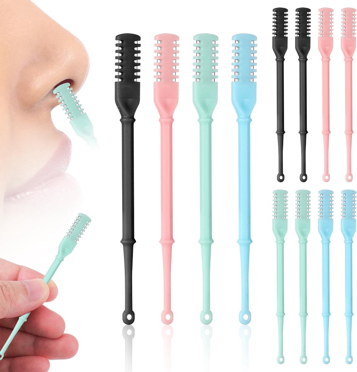 Neushaartrimmer Set - Handmatige Trimmer - Persoonlijke Verzorging - 2-in-1 Functionaliteit - Compact Formaat - Meerdere Kleuren