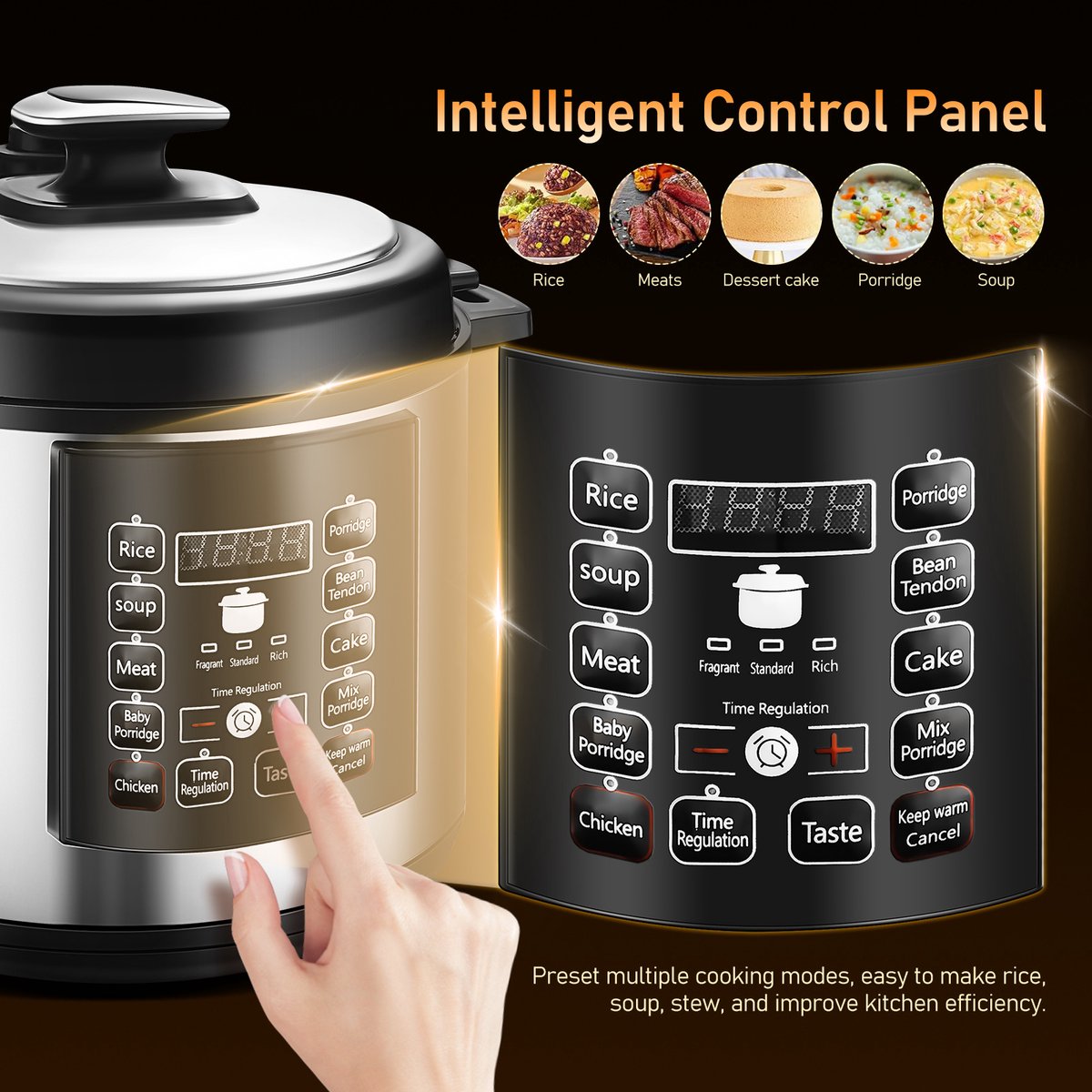 Shenzhen Mingguangchang Elektrische Snelkoker 6L Hoge Druk - afbeelding 3