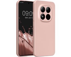 kwmobile metallic telefoonhoesje van TPU - geschikt voor Xiaomi Redmi Note 15 Pro 5G - Flexible case voor smartphone - In metallic roségoud