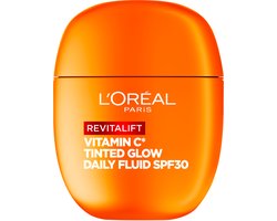 L'Oréal Paris Revitalift Daily Fluid SPF 30 Vitamine C* met Tinted Glow - voor een onmiddellijke…