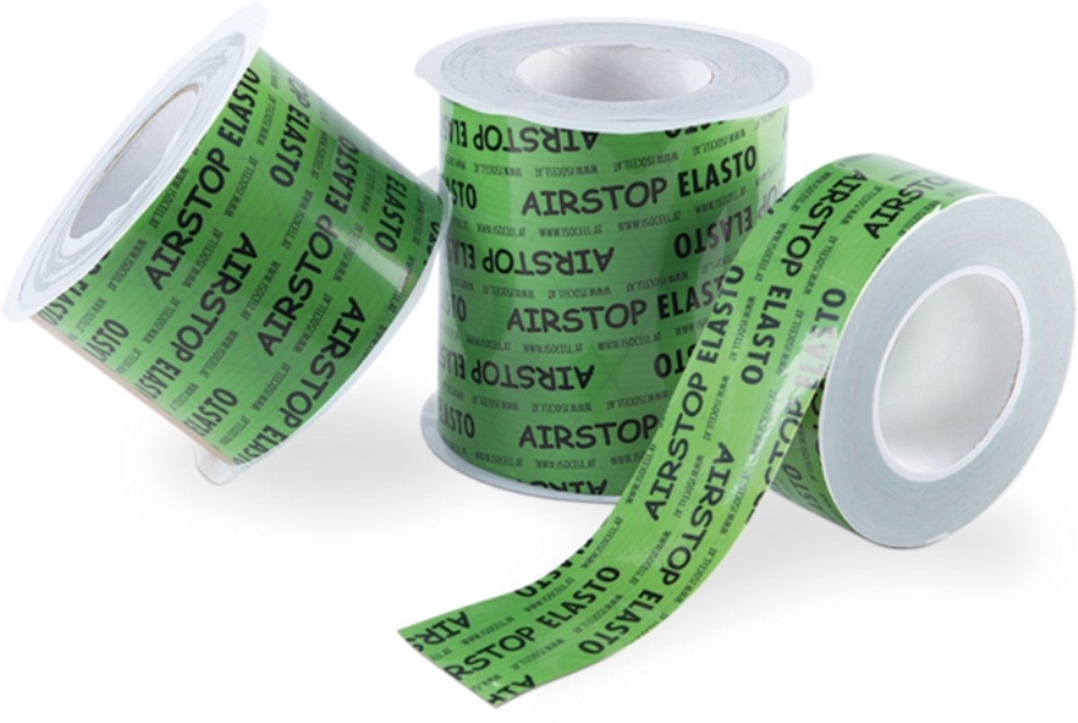 Isocell Airstop Elasto kleeftape voor Luchtdichting - Flexibele toepassing - Sterke kleefkracht