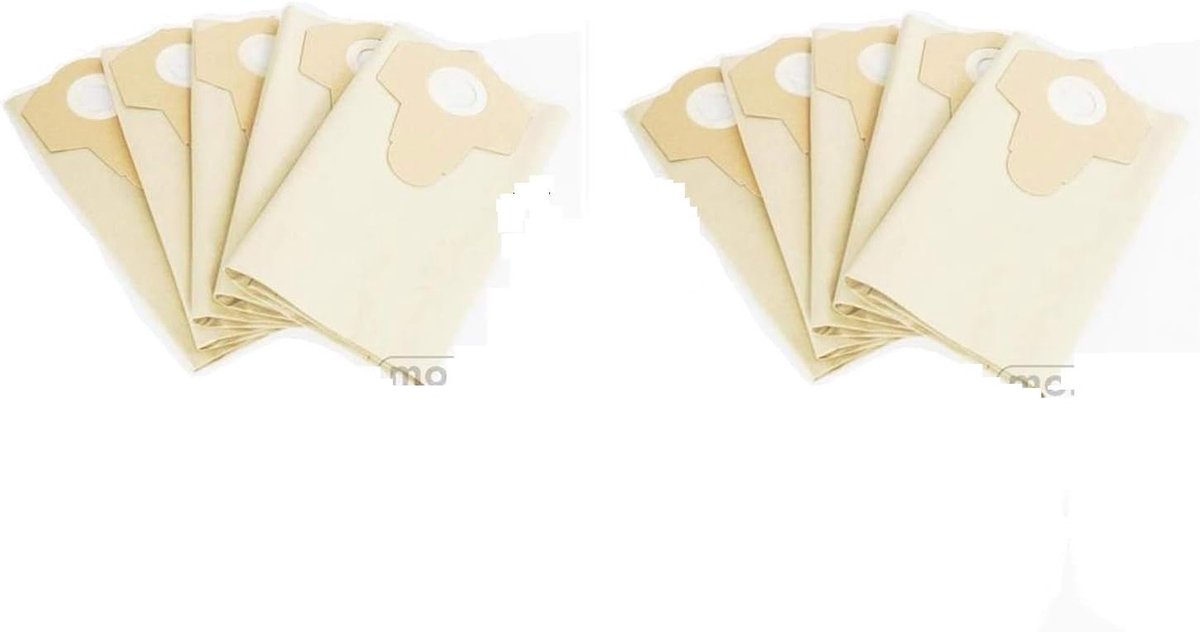 Stofzuigerzakken Set - Papieren Filters - Vuil Opvangen - Scheurvast Materiaal - 30 Liter - Bruin