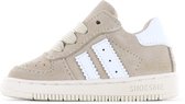 Shoesme Taupe Suède Sneakertje - Sneakers Kinderen - Unisex - Taupe - Suède - Maat 18