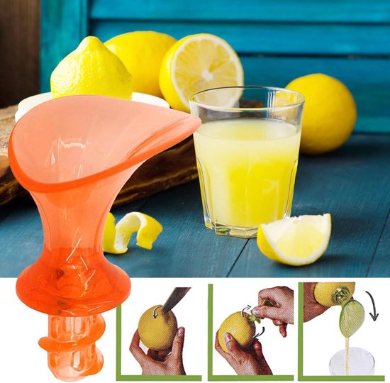 Handige Fruitpers - Citrus Citruspers - Verse Sappen Maken - Compact Ontwerp - 7x5.8cm - Willekeurige Kleur van Merkloos — afbeelding 3