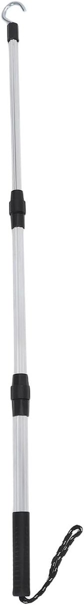Uittrekbare Zolderhaak - Telescopische Stang - Zolder Toegang - Versterkt Vergrendelingssysteem - 41-90 cm Uitschuifbaar - Zilver