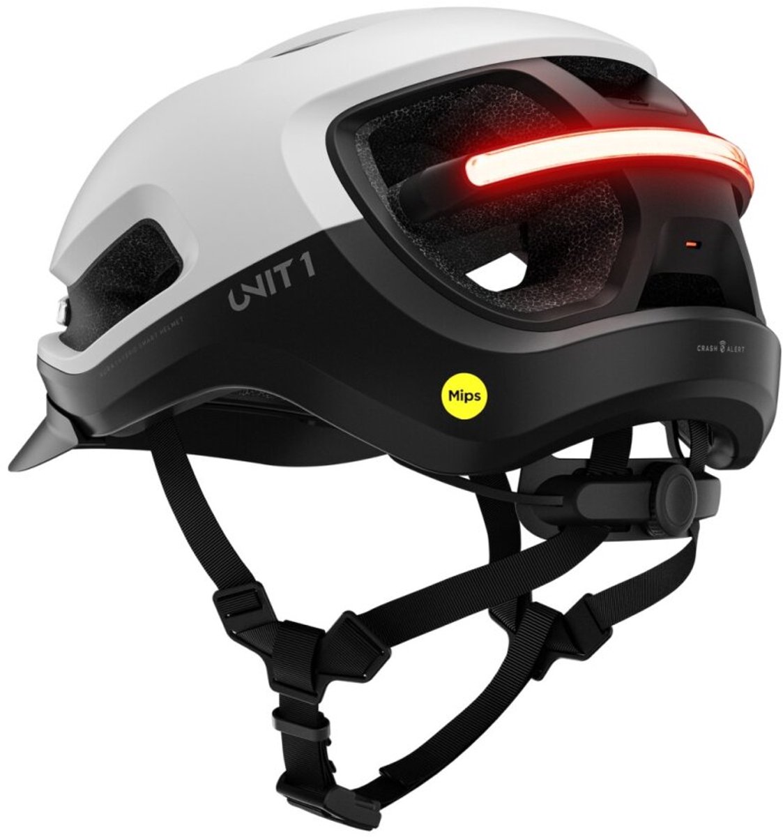 Unit 1 - Fietshelm AURA - zwart/wit - Maat M
