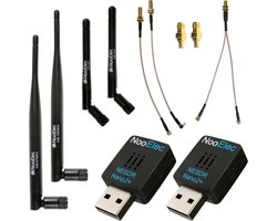 Dual Band SDR - Radio Ontvanger - Vliegtuig Tracking - Hoge Stabiliteit TCXO - 25MHz-1700MHz - Zwart