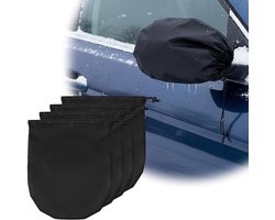 Spiegelhoezen Auto - Beschermhoezen Set - Winterse Bescherming - Waterdicht Oxford Materiaal - 4 Stuks Set - Zwart