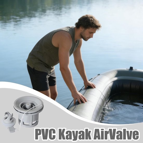 Kajak Luchtpluggen - Opblaasboot Onderdelen - Outdoor Waterpret - 8-gaats Anti-lek - 7.5 x 7.5 x 11 cm van Merkloos — afbeelding 5