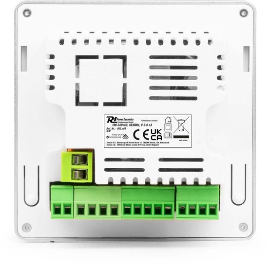 Power Dynamics Powerline B100BSet inbouw versterker met 4 plafondspeakers - 6.5 inch - 4x 25W — afbeelding 4