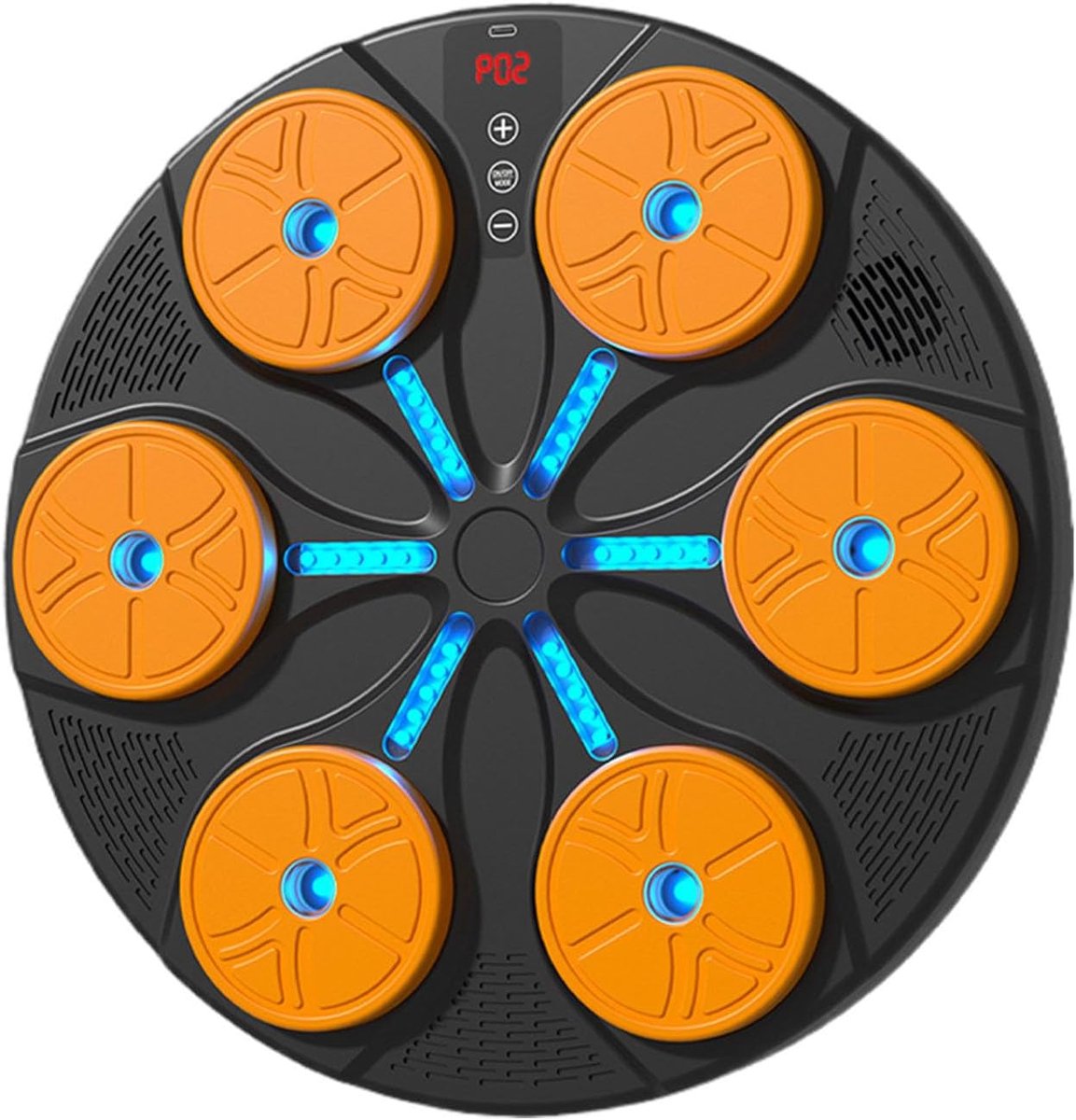 Muziek Boksmachine - Interactief Bokstoestel - Thuis Sporten - Slimme Coaching Technologie - 43x43x8.5 cm - Oranje