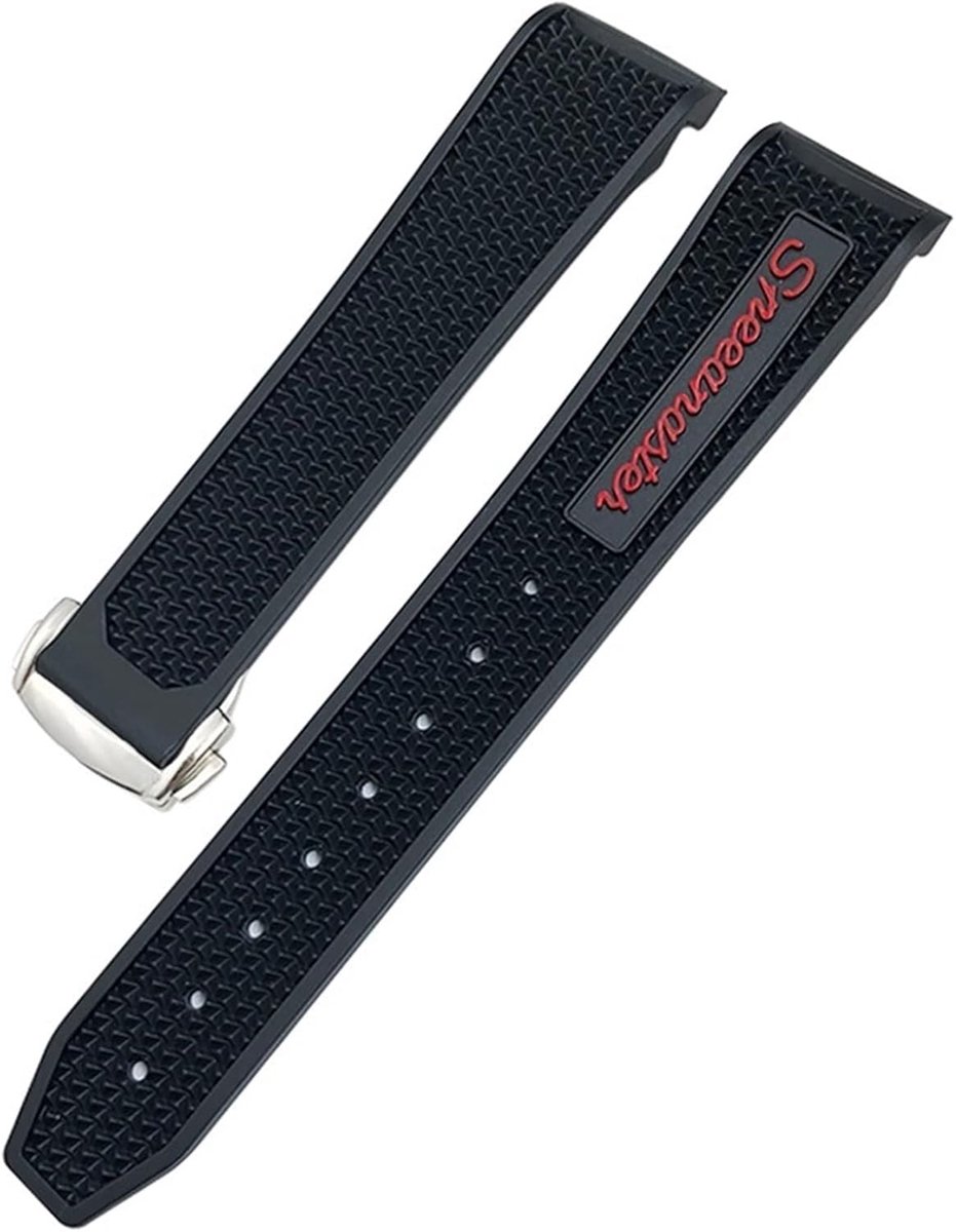 Horlogeband - Polsband Rubber - Dagelijks Gebruik - Verstelbare Lengte - 22mm