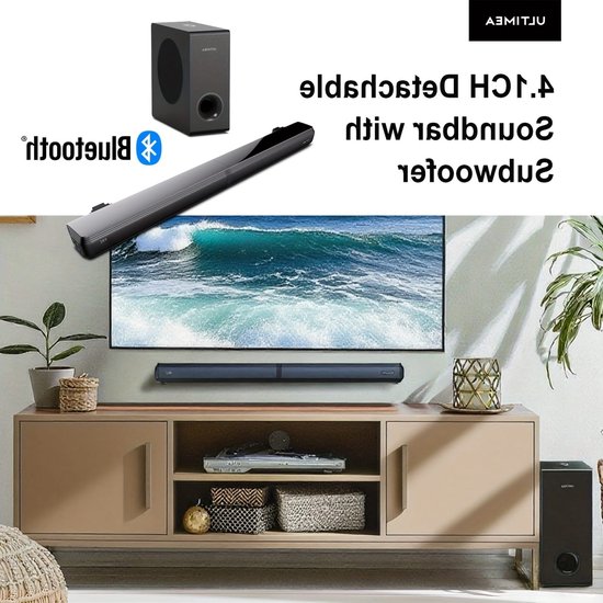 Corvance 4.1 Soundbar met Draadgebonden Subwoofer en Bluetooth 5.3 - Corvance - €275,99
