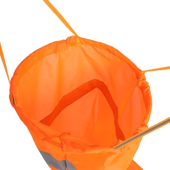 Windzak Indicator - Windzak Meter - Wind Richting Meten - Reflecterende Strips - 100cm Lengte - Oranje van Merkloos — afbeelding 2