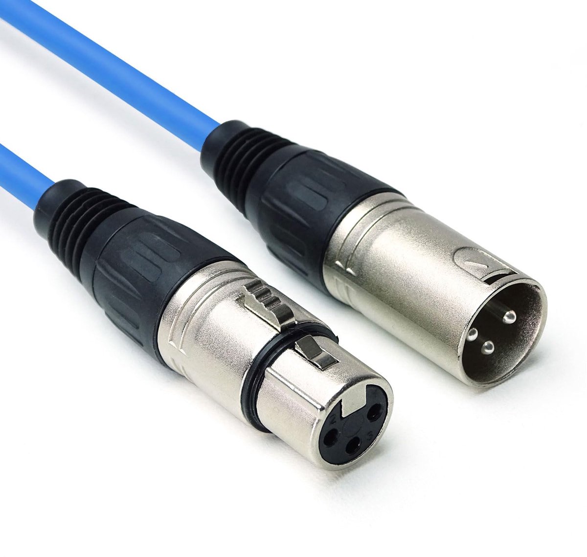 DMX Kabel - Verlichting Kabel - Lichtsturing - 3-polig XLR - 10 Meter - Blauw
