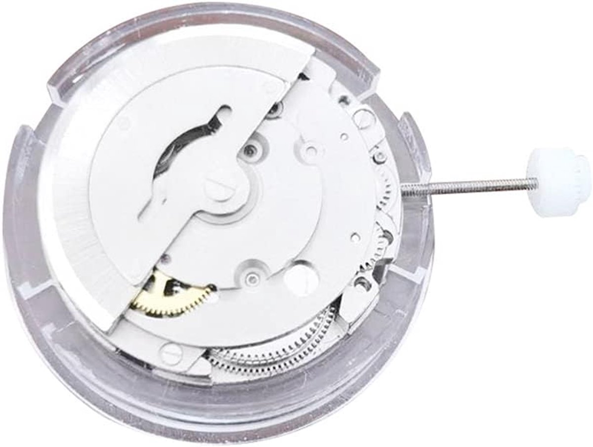 Mechanisch uurwerk - Automatisch kalender uurwerk - Klok reparatie - Datumweergave bij 3 uur - 26mm diameter - Zilver