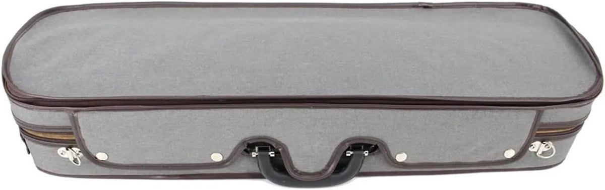 Viool Koffer - Instrument Tas - Vervoer Muziek - Ingebouwde Hygrometer - 85x40x20 cm - Grijs